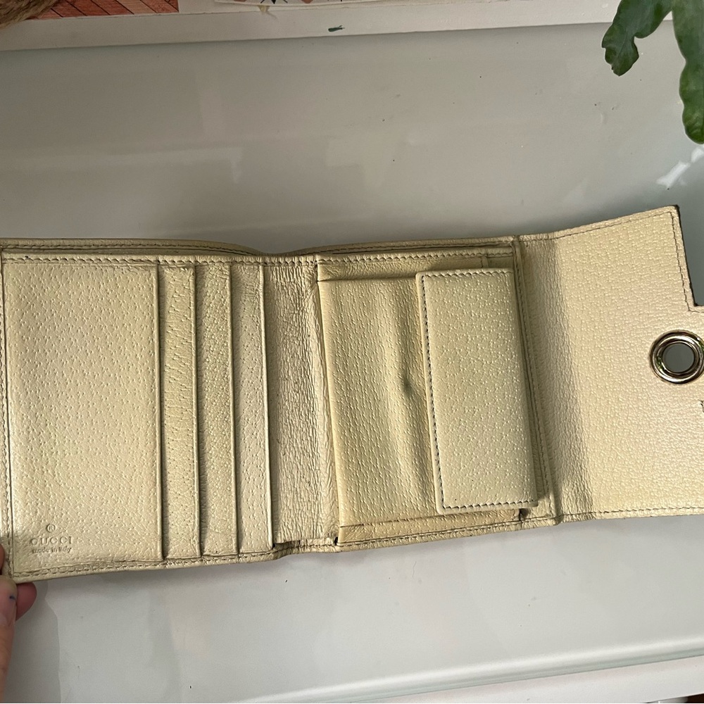 Gucci Medium Eclipse Canvas Leather Wallet Vintage - image 4